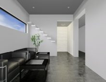 【共用部エレベーターホール】共用部に絵画やアート作品を展示します。